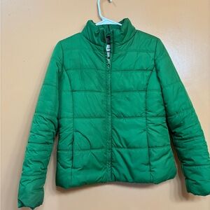 Old Navy Green Puffer Jacket
